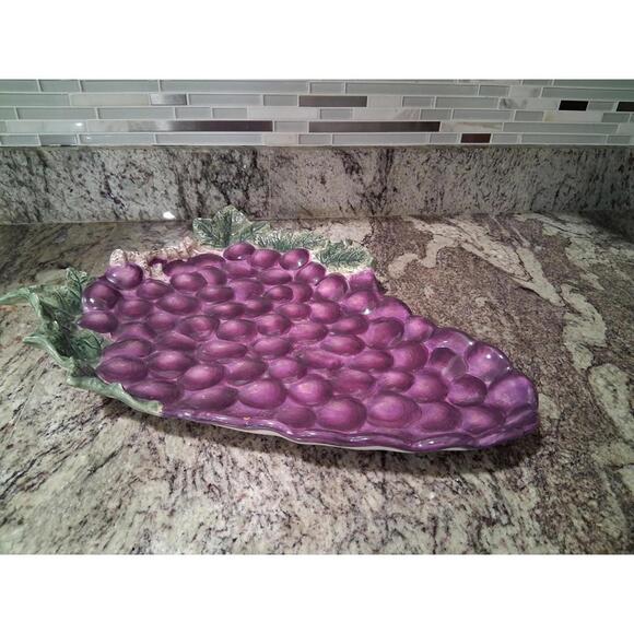 Raymond Waites Ceramic Grape Tray, Dish